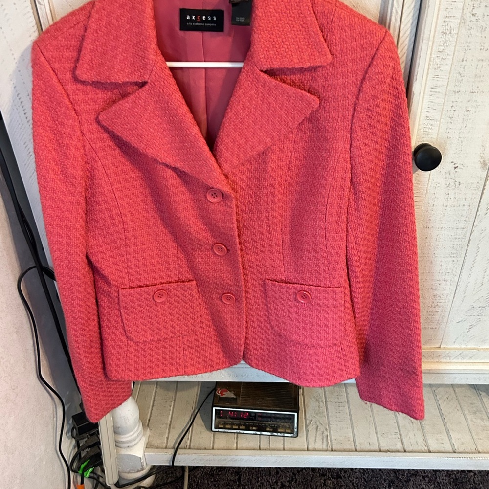 Axcess pink blazer Liz Claiborne vintage